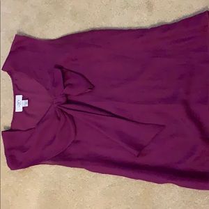 Ann Taylor loft purple sleeveless blouse